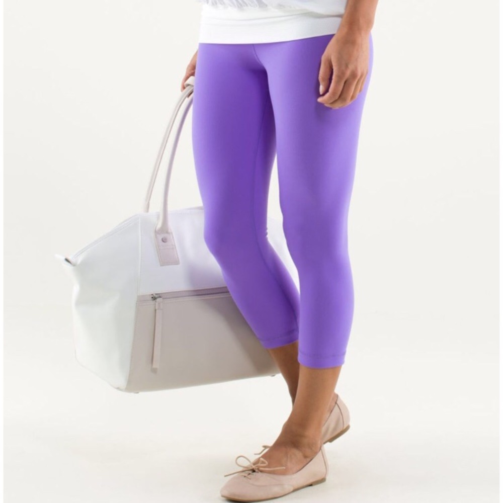 Lululemon Wunder Under Crop Purple