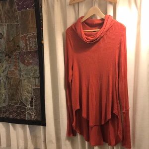 Free People’s We The Free Orange Turtleneck Tunic