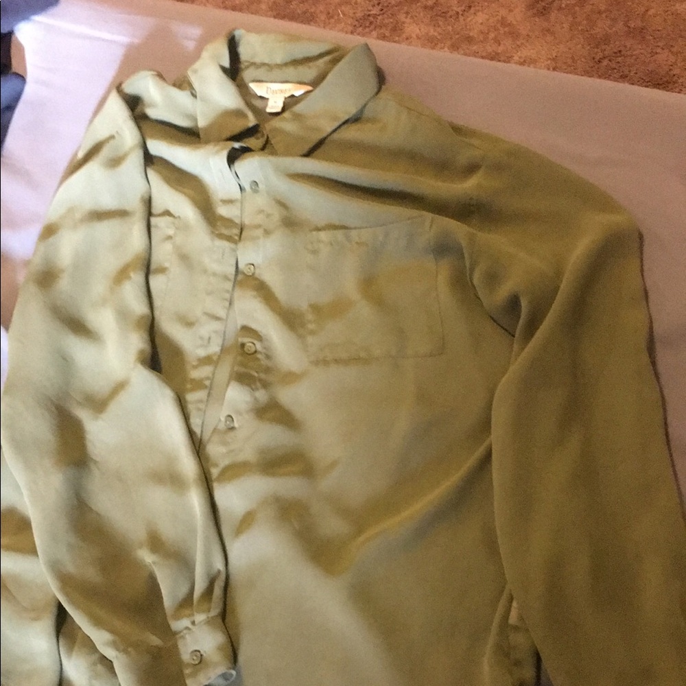 Long sleeve see through dress shirt