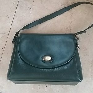 Vintage Ferragamo dark green as is bag