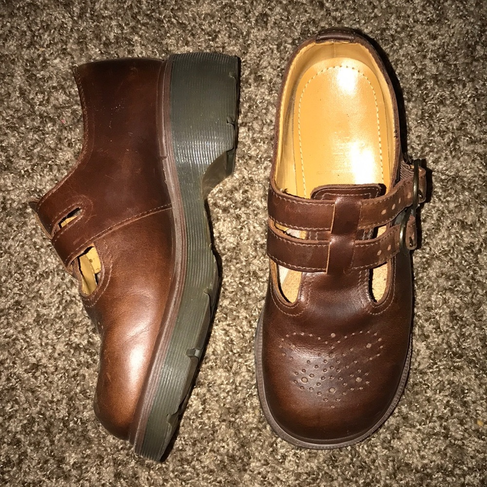 Brown Mary Jane Dr Doc Martens