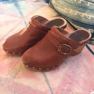 Isabel Marant Clogs saddle brown/cognac leather