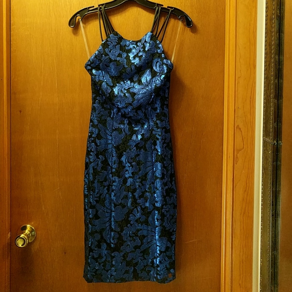 Open back cocktail dress