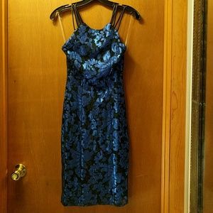 Open back cocktail dress