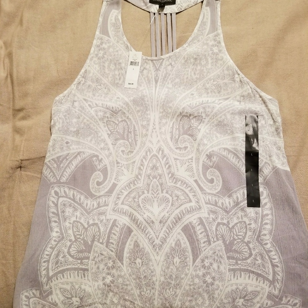 NWT Banana Republic Racer-back Paisley Tank