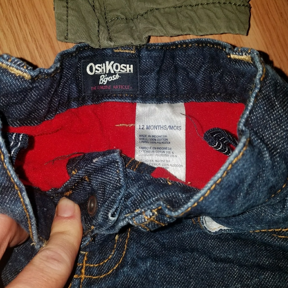 Boys 12 mnth ,lined, straight leg jeans