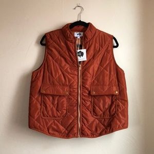 NWT XL Beautiful Burnt Orange Vest.