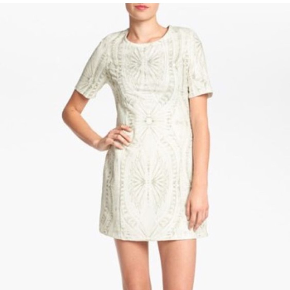 i Madeline print sheath dress - white