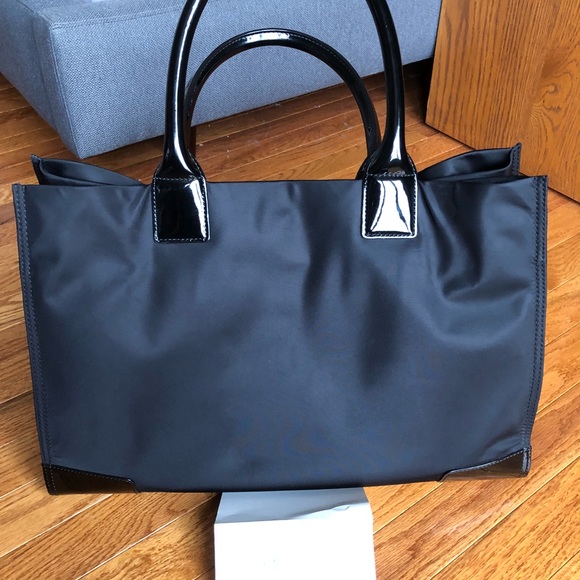 💕🔹SOLD🔹💕Tory Burch Large Black Ella Tote - Picture 2 of 6