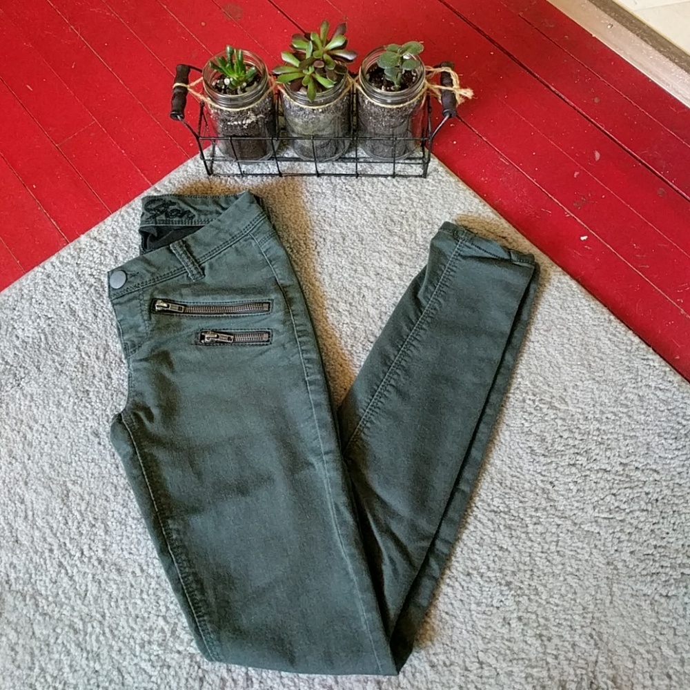 Olive Skinny Jeans