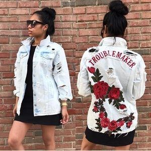 Trouble Maker Denium Jean Jacket