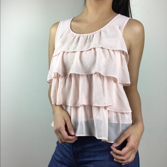 Light pink ruffle tank!! - Picture 5 of 8