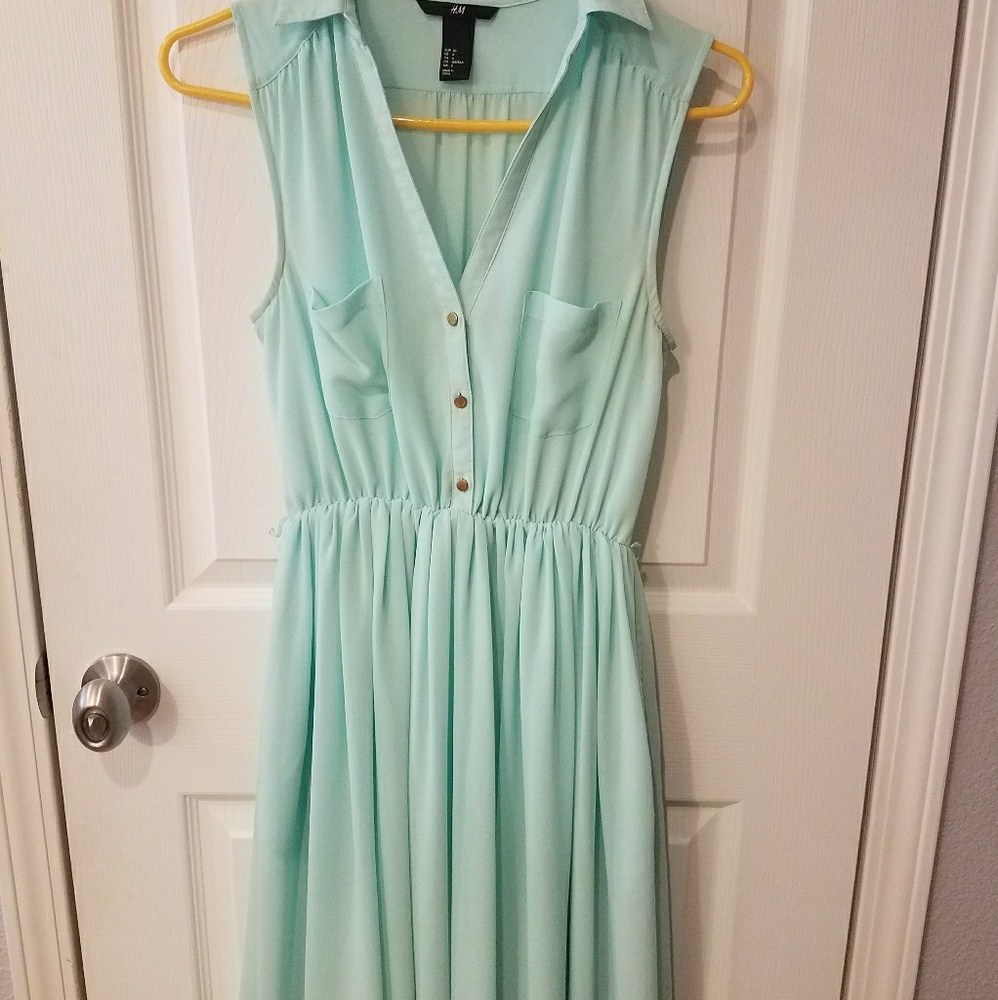 H&M blue dress