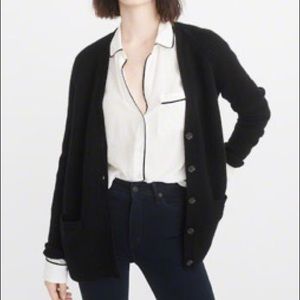 Abercrombie & Fitch Black Boyfriend Cardigan
