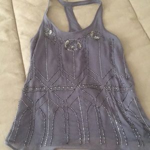 Abercrombie and Fitch beaded tank.