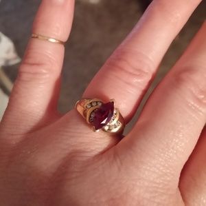 Ruby and diamond ring