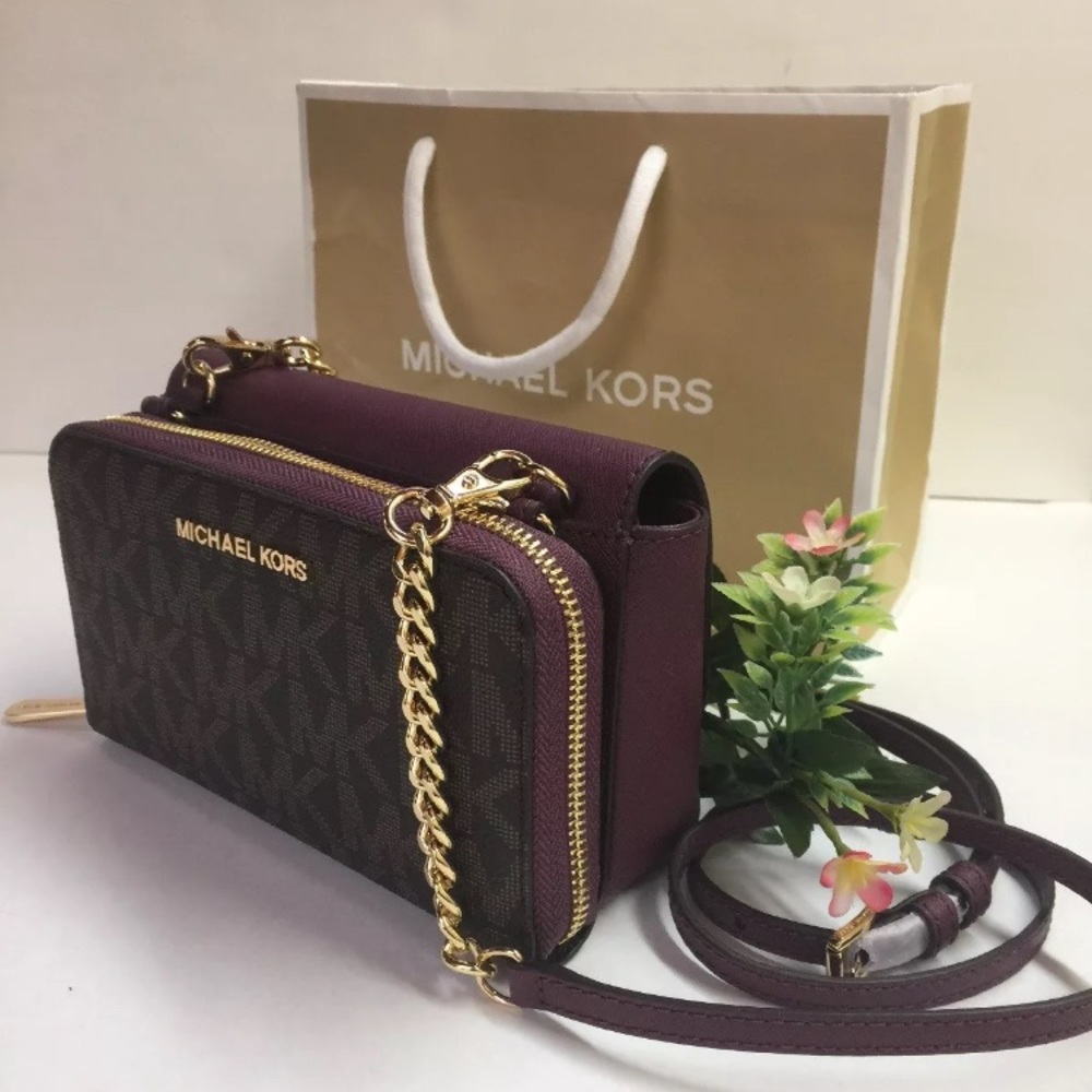 NWT Michael Kors Tina Wallet Clutch Crossbody
