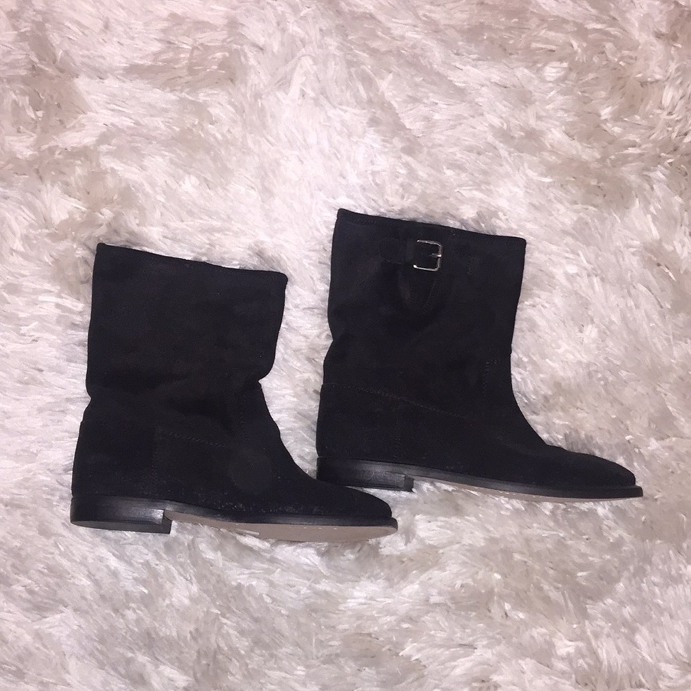 NEW JCrew black suede bottie