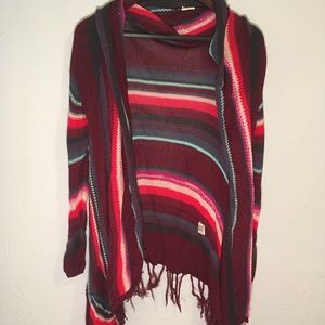 Multi-colored billabong cardigan