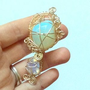 ✨🦋Double Opalite Wrapped Crystals 🦋✨
