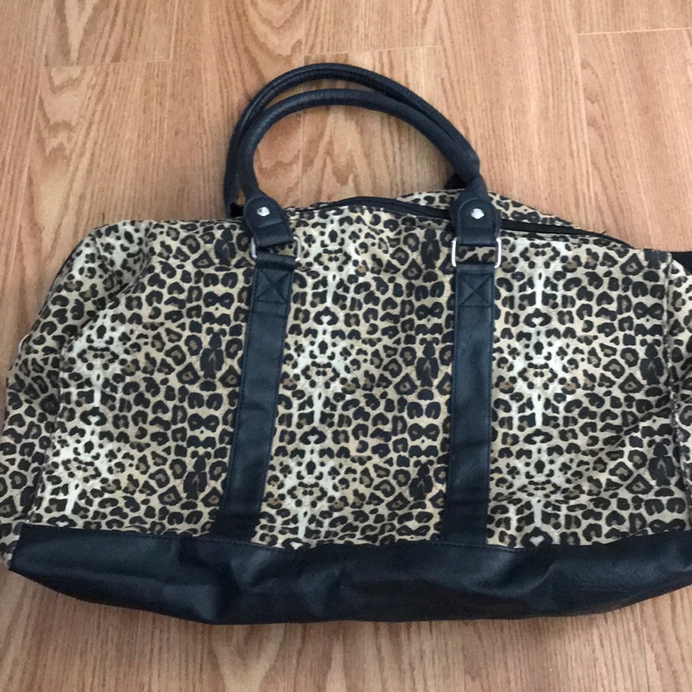 Cheetah print travel bag