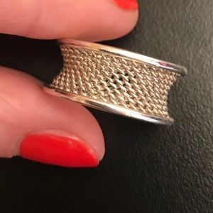 Tiffany & Co. Vintage Sterling Mesh Double Band