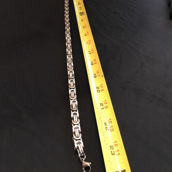 Stainless steel Biker necklace - Picture 2 of 3