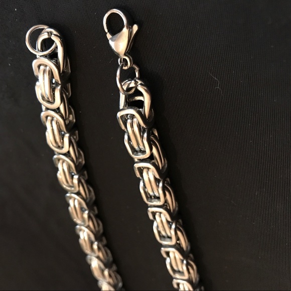 Stainless steel Biker necklace - Picture 3 of 3