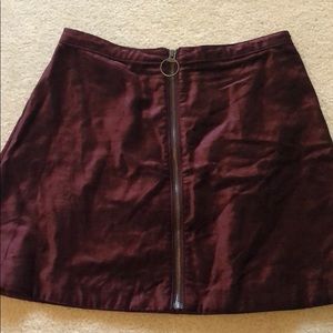 Velvet free people a line skirt sz 8