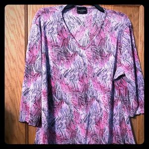 Beautiful multicolored plus sized top