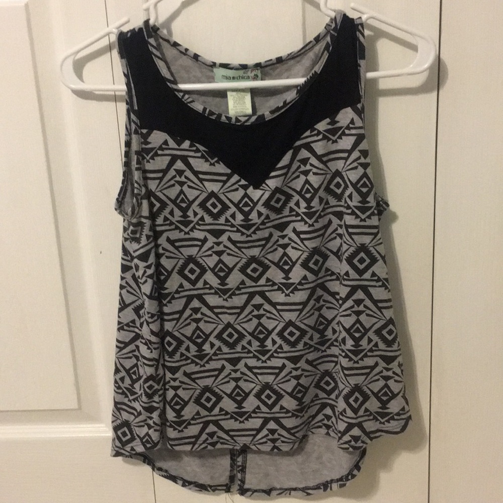 Grey and Black design Tank Top - Tribal