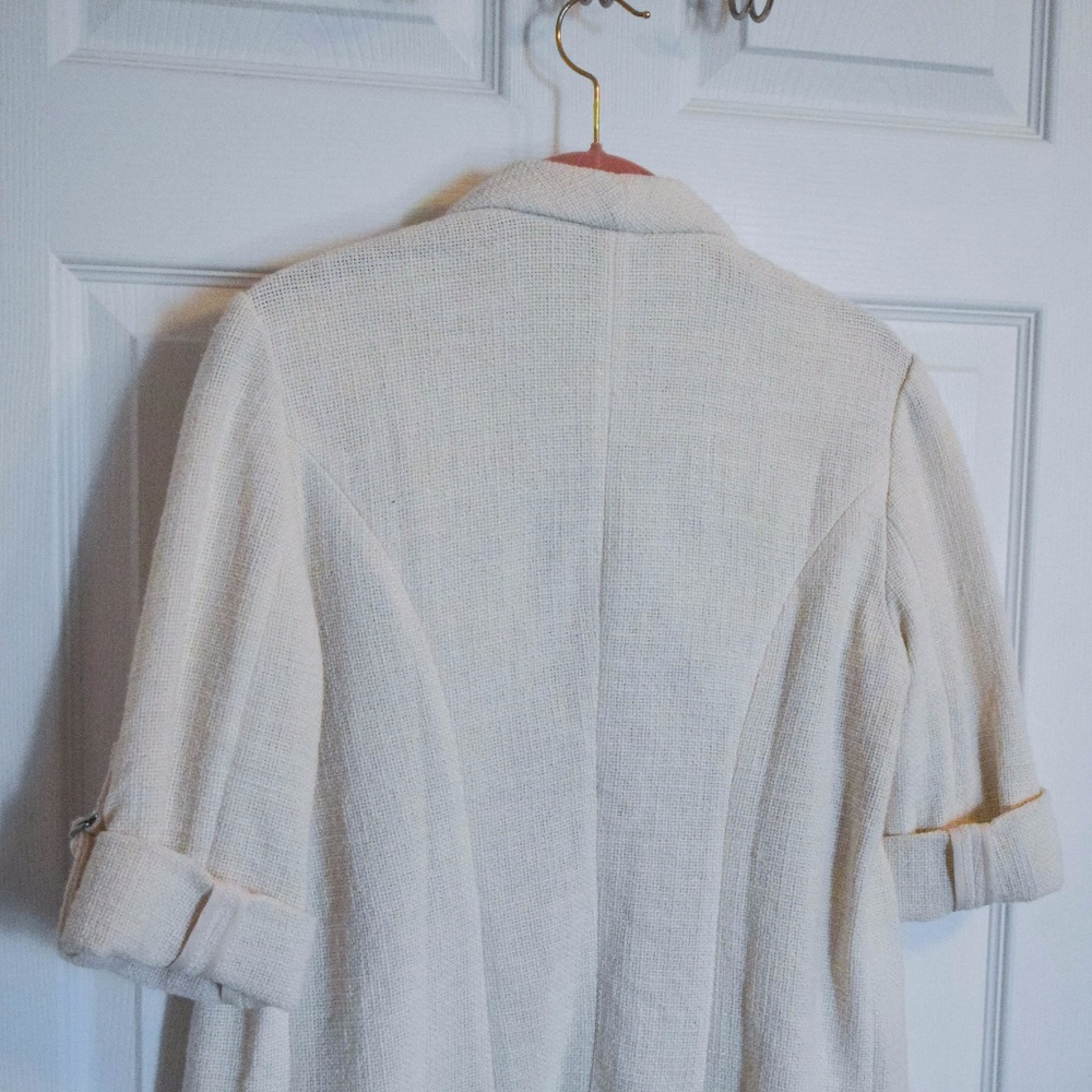 Chico's Drape-Front Crop Jacket - Picture 3 of 8