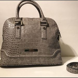 Beautiful Ivanka Trump Grey Crocodile Purse