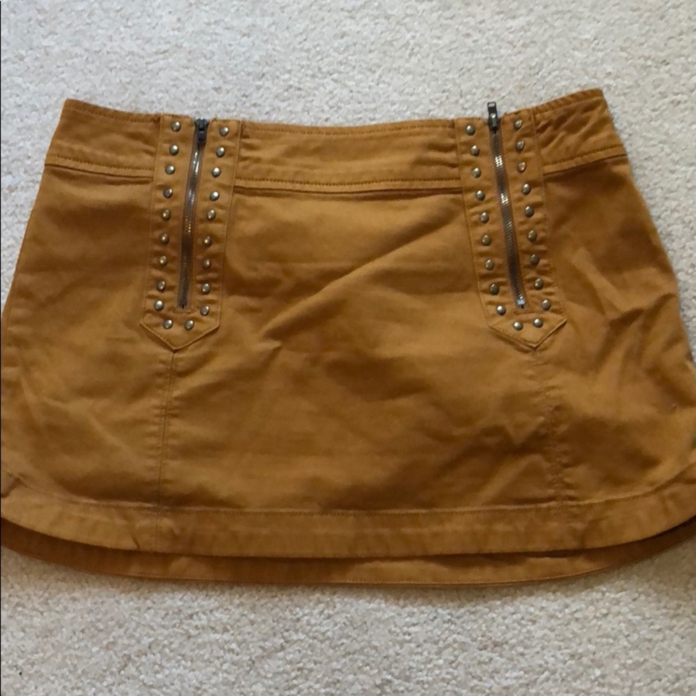 Free People studded mini skirt sz 8