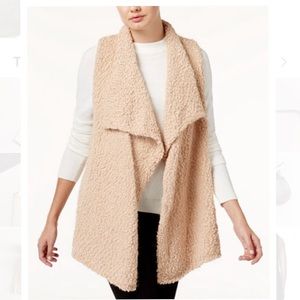 Draped Fuzzy Vest - SIZE M - NEVER WORN!