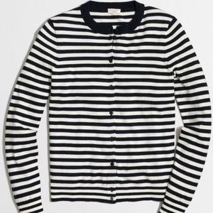 J.Crew Striped Cardigan Sweater, S
