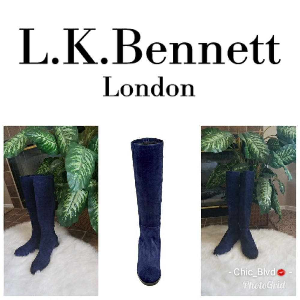 💕🆕️ L.K. Bennett Bambra Suede Knee High Boot