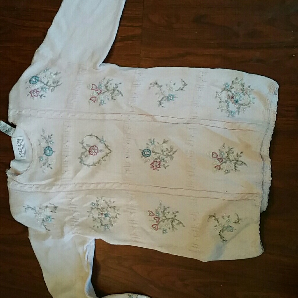 Sweater made of 55% ramie and 45% cotton