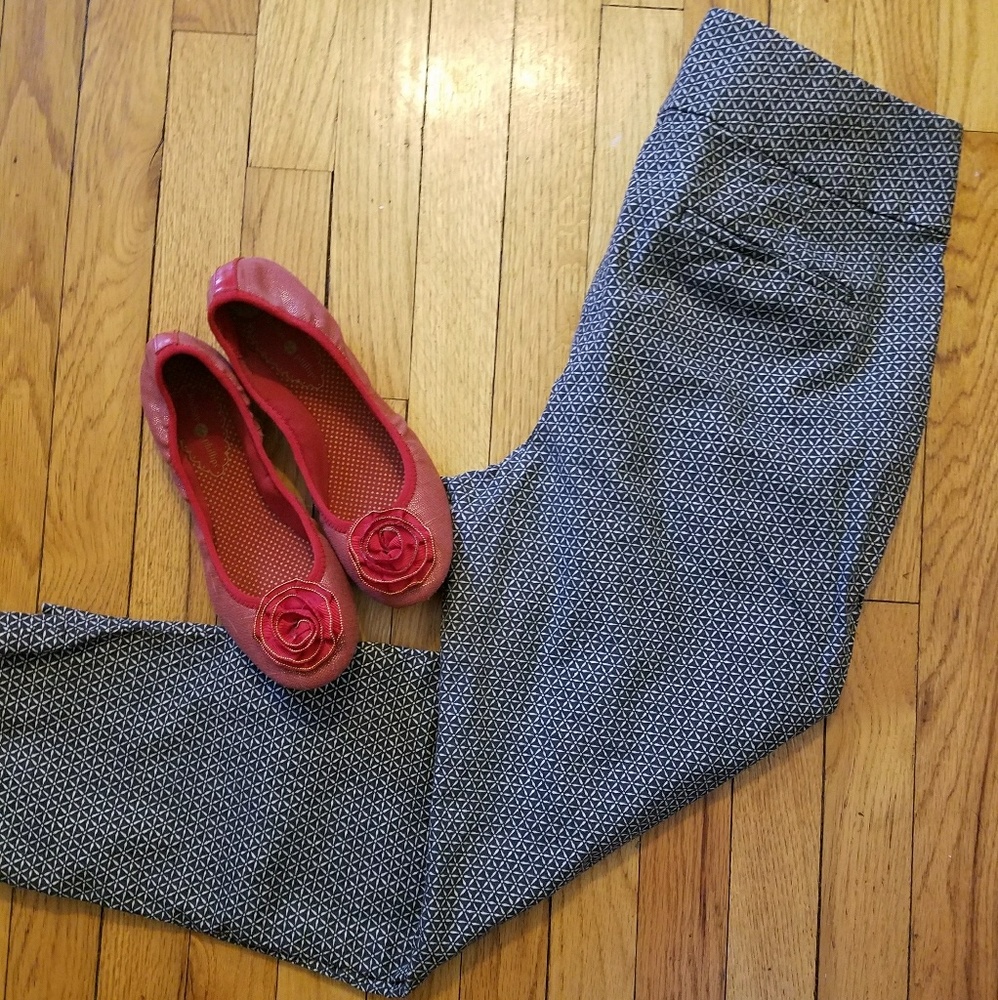 LOFT Gray Design Julie Ankle Pant - size 8