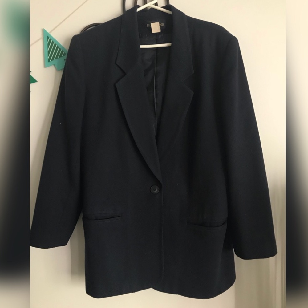 100% Wool Navy Business Jacket