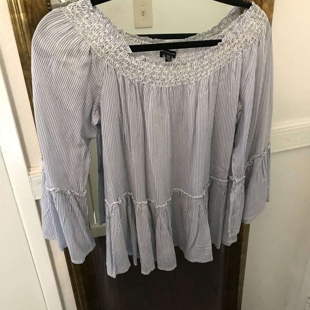 American eagle off the shoulder baby doll top