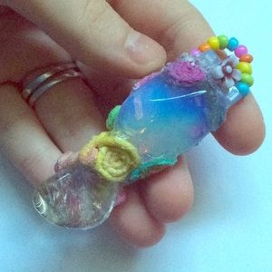 🦄Opalite and Fluorite Pendant 🌵🌸