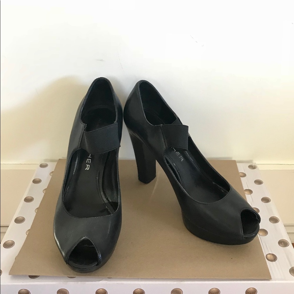 Marc Fisher Peep Toe Pumps with Ankle Strap