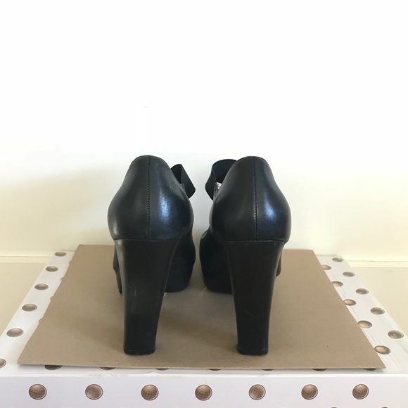 Marc Fisher Peep Toe Pumps with Ankle Strap - Picture 2 of 3