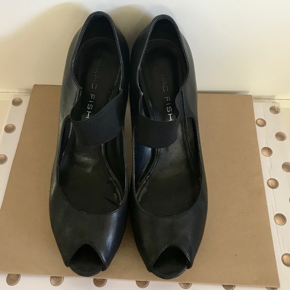 Marc Fisher Peep Toe Pumps with Ankle Strap - Picture 3 of 3