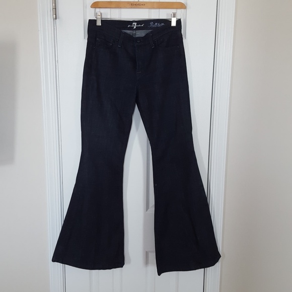 7 for all mankind Bellbottom dark blue wash S 26 - Picture 1 of 3