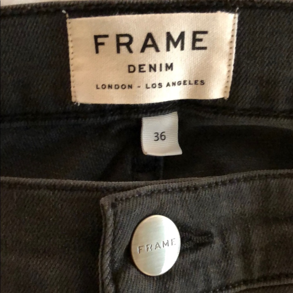 Men’s frame grey soft denim, size 36, skinny jean