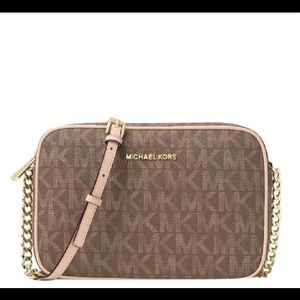 jet set Michael Kors mocha crossbody