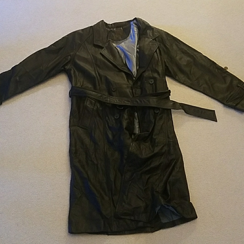 Leather Trench Coat