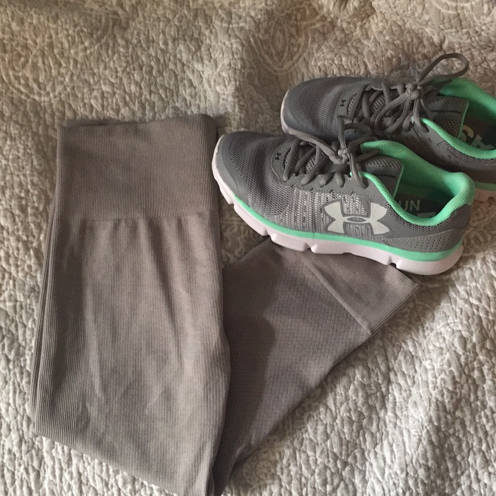 🔥CHRISTMAS SALE🔥Lululemon gray seamless leggings